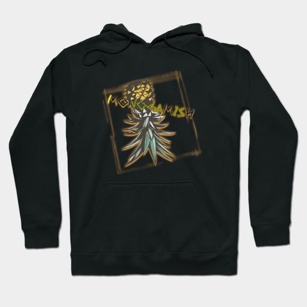 Monogamish upside-down pineapple Hoodie by Vixen Games